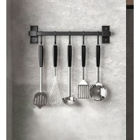 Органайзер для кухни Joybos Wall Rack (30 см, 5 крючков), настенный держатель, черный, товары для дома