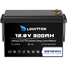 Акумулятор Louitton LiFePO4 12.8V/300AH (3840W*h) (літій-залізо-фосфатний акумулятор для ДБЖ (UPS))