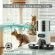 Автоматична годівниця Petwant Automatic Pet Feeder 4,5 л, подвійна, з записом голосу, смарт кормушка з автоматичним дозатором, для тварин