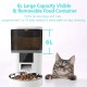 Автоматическая кормушка Tikpaws QQ003 на 6 л с Wi-Fi, для животных