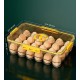 Контейнер для яиц Idea Egg Holder на 24 яйца, 32,5х22,5х9 см (с таймером свежести и двойным дном для слива), желтый, товары для дома