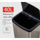 Сенсорне відро для сміття  40 л Hengze Sensor Trash Can-40, інтелектуальне відкривання, чорний, товари для дому