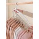 Вешалка для одежды Joybos Wardrobe Rack многоуровневая (пластиковая), белый