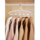 Вешалка для одежды Joybos Wardrobe Rack многоуровневая (пластиковая), белый