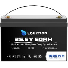 Акумулятор Louitton LiFePO4 25,6V/60AH (1536 W*h) (літій-залізо-фосфатний акумулятор для ДБЖ (UPS))