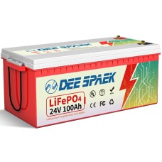 Акумулятор DeeSpaek LiFePO4 24V/100AH, 50A/100A (2560W*h) (літій-залізо-фосфатний акумулятор для ДБЖ (UPS))