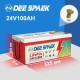 Акумулятор DeeSpaek LiFePO4 24V/100AH, 50A/100A (2560W*h) (літій-залізо-фосфатний акумулятор для ДБЖ (UPS))