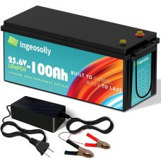 Аккумулятор Ingeosolly LiFePO4 24V/100AH ​​(2560W*h) (литий-железо-фосфатный аккумулятор для ИБП (UPS))