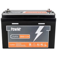 Акумулятор PowMr 100AH 12.8V (1200W*h) LiFePO4 (для будинку, котла, сонячних батарей)