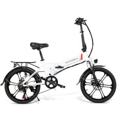 Електровелосипед SAMEBIKE 20LVXD30-II (350 Вт; 10 А/год; 48 В), колеса 20", з ручкою газу, білий