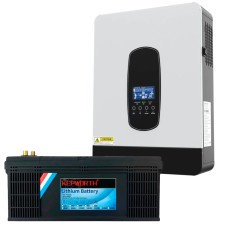 Комплект резервного живлення ДБЖ/UPS  Anenji ANJ-SP-3200-24V, 24В + акумулятор Kepworth LiFePO4 24V/100AH , 3000 Вт, 2400Вт/год, LiFePO4 (літій-залізо-фосфатний акумулятор)