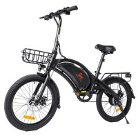 Електровелосипед Kugoo Kirin V1 PRO (350 Вт, 7,5 А/год, 48 В), 20", чорний