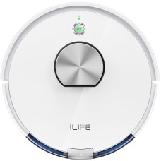 Робот пилосос миючий iLife L100, с лідаром, вібро-режим, білий, техніка для дому