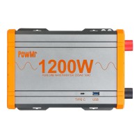 Инвертор синусоидальный PowMR 1200W, 12В (преобразователь напряжения)