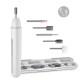 Фрезер для маникюра TOUCHBeauty TB-1738 Manicure Kit, 6 насадок, набор электрический, белый, гаджет для красоты