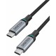 Кабель USB 2.0 Type-C M-M, 1.8 м, PD100W, обплетення, чорний Choetech