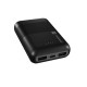 УМБ Natec 10000mah Trevi Compact 2x USB-A + 1x USB -C Black чорна