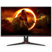 TFT 27" AOC Q27G2E/BK, QHD, VA, 155Гц, 1 мс, 2х HDMI, DP, чорний з червоним