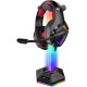 Підставка для гарнітури XTRIKE ME RGB 2xUSB2.0 HUB, USB кабель 1,9м, вlack