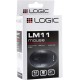 Мишка  LogicConcept LM-11, 3 кн., 1000dpi, чорна