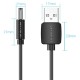 Кабель живлення USB AM - 3.5mm DC Power PVC 5V 2A, Black 1.0 m Vention