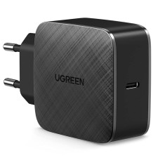 Зарядний пристрій 1xUSB 65W (1xType-C PD/QC3) Tech Fast GAN Charger чорний CD217 Ugreen