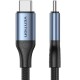 Кабель USB 4.0 Type-C M-M, 1.0 м 240W (50V/5A) 8K60Hz Thunderbolt 4 Gray Aluminum Alloy Vention