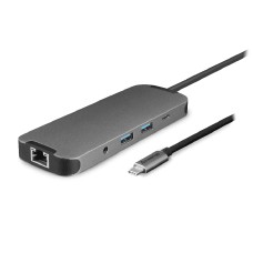 Док-станція USB3.2 Type-C --> HDMI/USB 3.2x2/RJ45/USB-C/SD/TF/PD 80W/Audio 9-in-1 DSC-901 CHIEFTEC