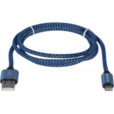 Кабель USB AM-Lightning M, 1.0 м, синій, 01-03T PRO Defender