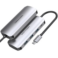 Док-станція USB 3.1 Type-C --> HDM/USB 3.0х3//PD 100W 5-in-1 Vention