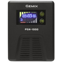 ДБЖ Gemix PSN-1000, 1000VA/600W 12V/220V, 13A, 2*Schuko