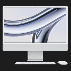 Apple iMac 24 with Retina 4.5K, Apple M3, 256GB, 8 CPU / 10 GPU, 8GB RAM, Silver (MQRJ3) (2023)