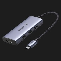 UGREEN CM500 4-in-1 USB-C to 3xUSB 3.0 with HDMI 8K (Space Gray)