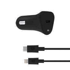 Автомобільний зарядний пристрій PowerJolt 18W USB-C PD + USB-C to Lightning Cable