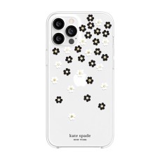 Чохол kate spade new york Protective Hardshell Case (1-PC Comold) for iPhone 12 Pro Max - Scattered Flowers Black/White/Gold Gems/Clear/White Bumper