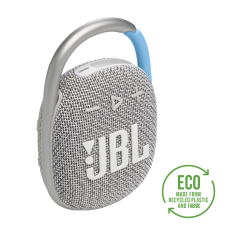 Портативна колонка JBL Clip 4 Eco White (JBLCLIP4ECOWHT)