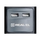 Фільтр живлення REAL-EL RS-3 USB Charge