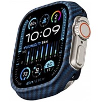 Чохол Pitaka Air Case для Apple Watch 45mm (Black/Blue Twill)