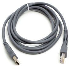 Кабель для сканерів штрих-коду PowerPlant USB (M) - RJ45 (M), 1 м