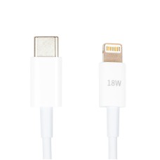 Кабель PowerPlant USB Type-C - Lightning, 18W, 1м