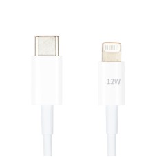 Кабель PowerPlant USB Type-C - Lightning, 12W, 1м