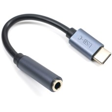 Адаптер Cabletime USB Type-C (M) - AUX 3.5мм (F)