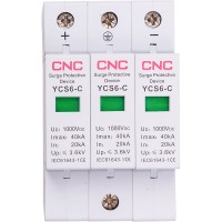 Обмежувач імпульсних перенапруг CNC YCS6/3P-C 20-40KA DC1000V DC