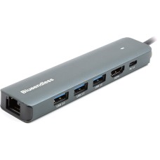 USB-хаб Blueendless USB Type-C - HDMI, LAN, 3xUSB 3.0 Type-A, USB Type-C PD100W