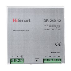 Блок живлення HiSmart 12V, 20A, 240W, DIN