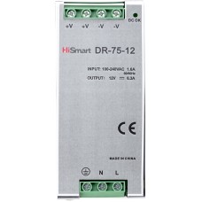 Блок живлення HiSmart 12V, 6.3A, 75W, DIN