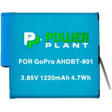 Акумулятор PowerPlant GoPro AHDBT-801 1220mAh (декодований)