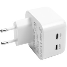 Зарядний пристрій CHOETECH 2x USB Type-C, 35W, PD3.0, Qc3.0