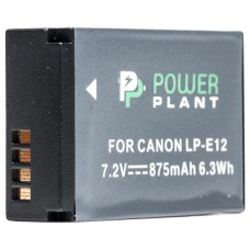 Акумулятор PowerPlant Canon LP-E12 875mAh