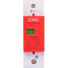 Обмежувач імпульсних перенапруг CNC YCS6/1P-B 60-100KA DC1000V DC